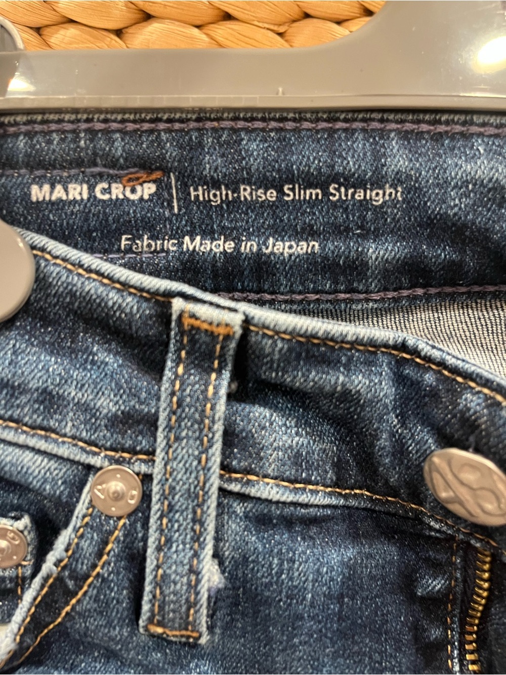 Ag Adriano Goldschmied Dark Blue Cropped Slim Jeans - Picture 3 of 7